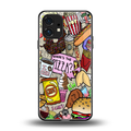 tasty food collage back phone cover | glass case for nothing phone 1
