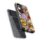 tasty food collage back phone cover | glass case for nothing phone 1