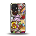 tasty food collage back phone cover | glass case for nothing phone 2