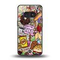 tasty food collage back phone cover | glass case for nothing phone 2a