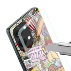 tasty food collage back phone cover | glass case for oneplus nord 3