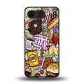 tasty food collage back phone cover | glass case for oneplus nord 4