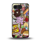 tasty food collage back phone cover | glass case for oneplus nord 4