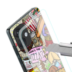 tasty food collage back phone cover | glass case for oneplus nord ce 3