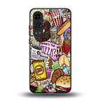 tasty food collage back phone cover | glass case for oneplus nord ce 4 lite