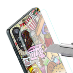 tasty food collage back phone cover | glass case for oneplus nord ce 4 lite