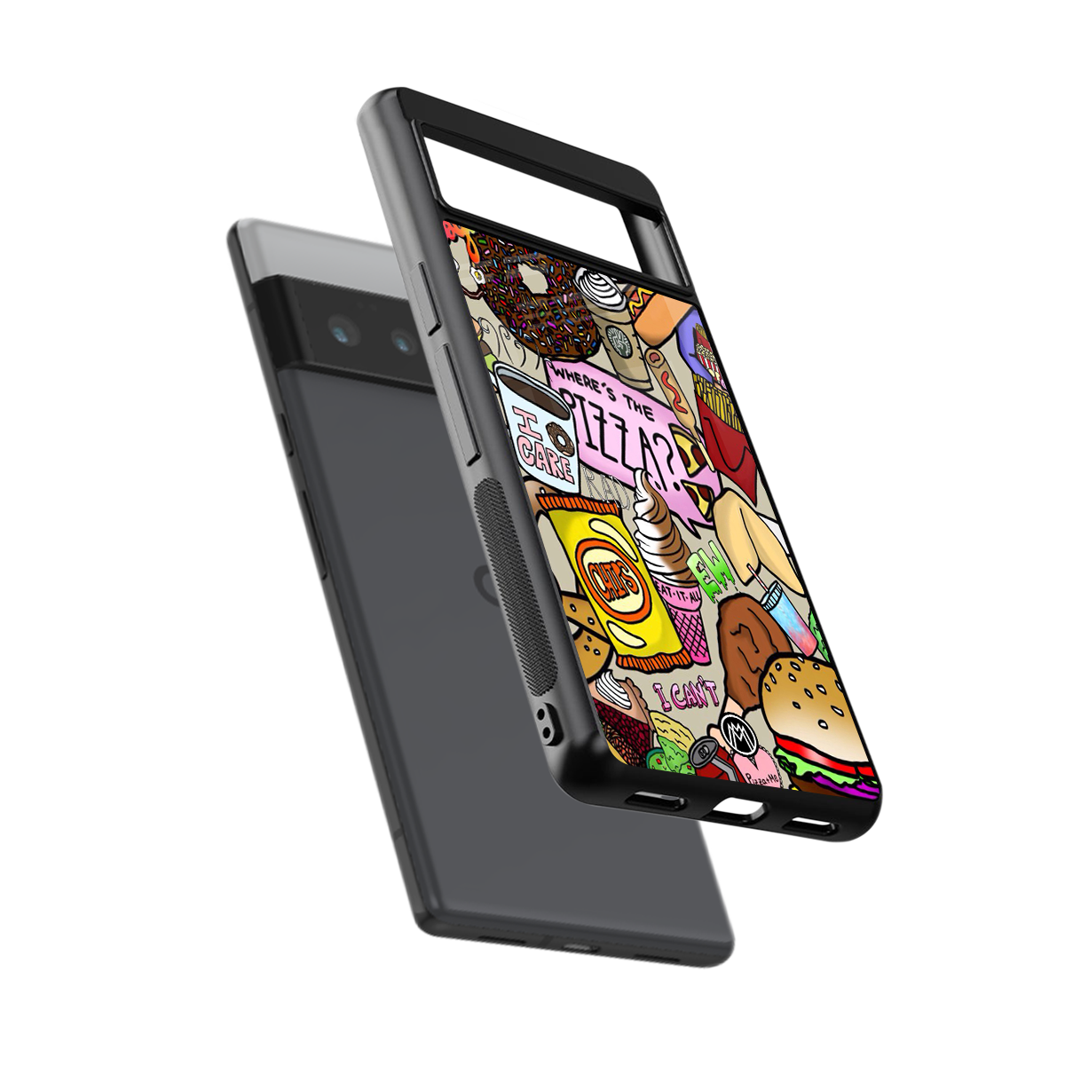 tasty food collage back phone cover | glass case for google pixel 6 pro
