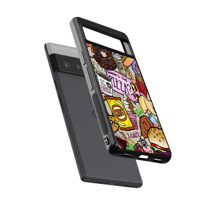 tasty food collage back phone cover | glass case for google pixel 6 pro