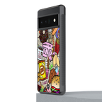 tasty food collage back phone cover | glass case for google pixel 6 pro