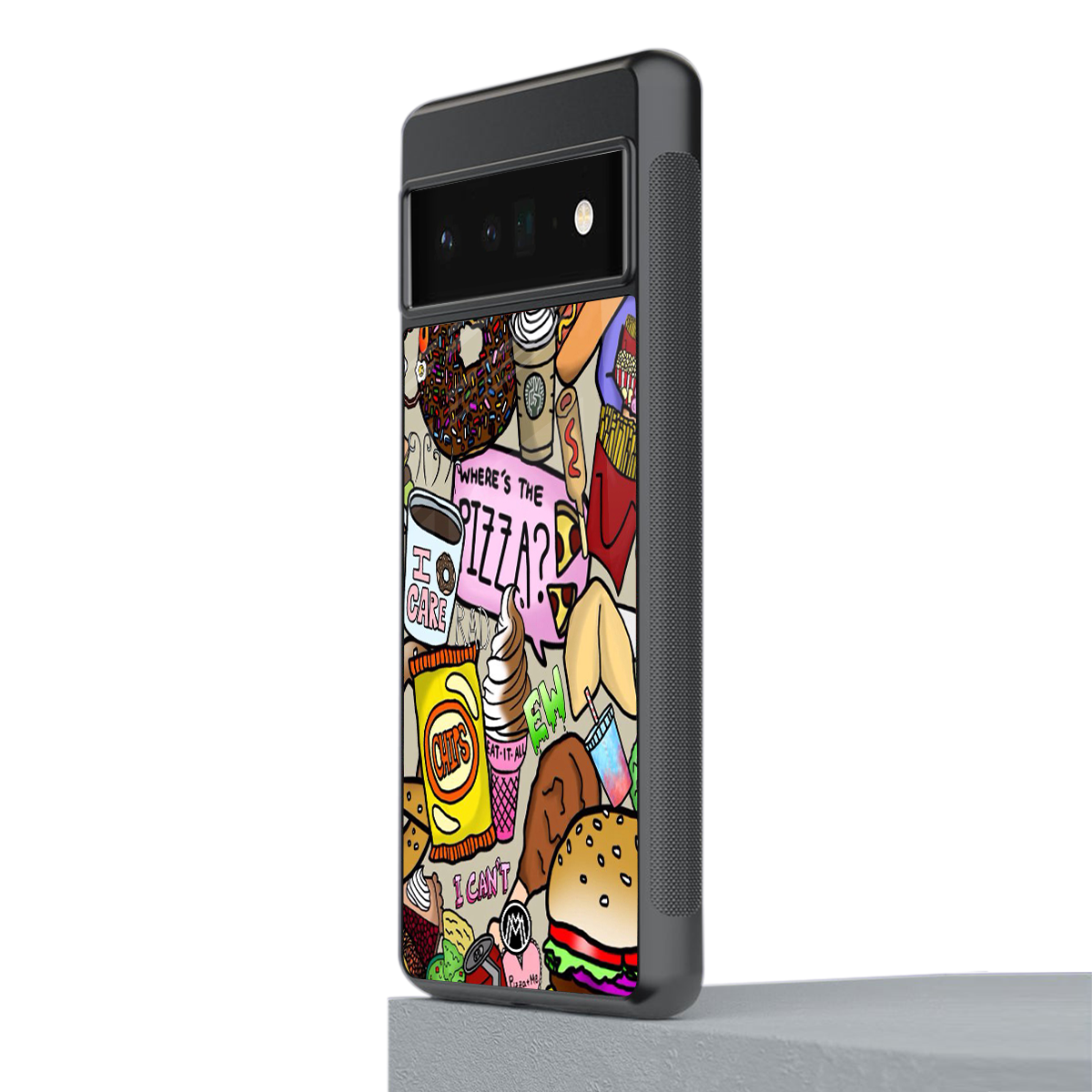 tasty food collage back phone cover | glass case for google pixel 6 pro