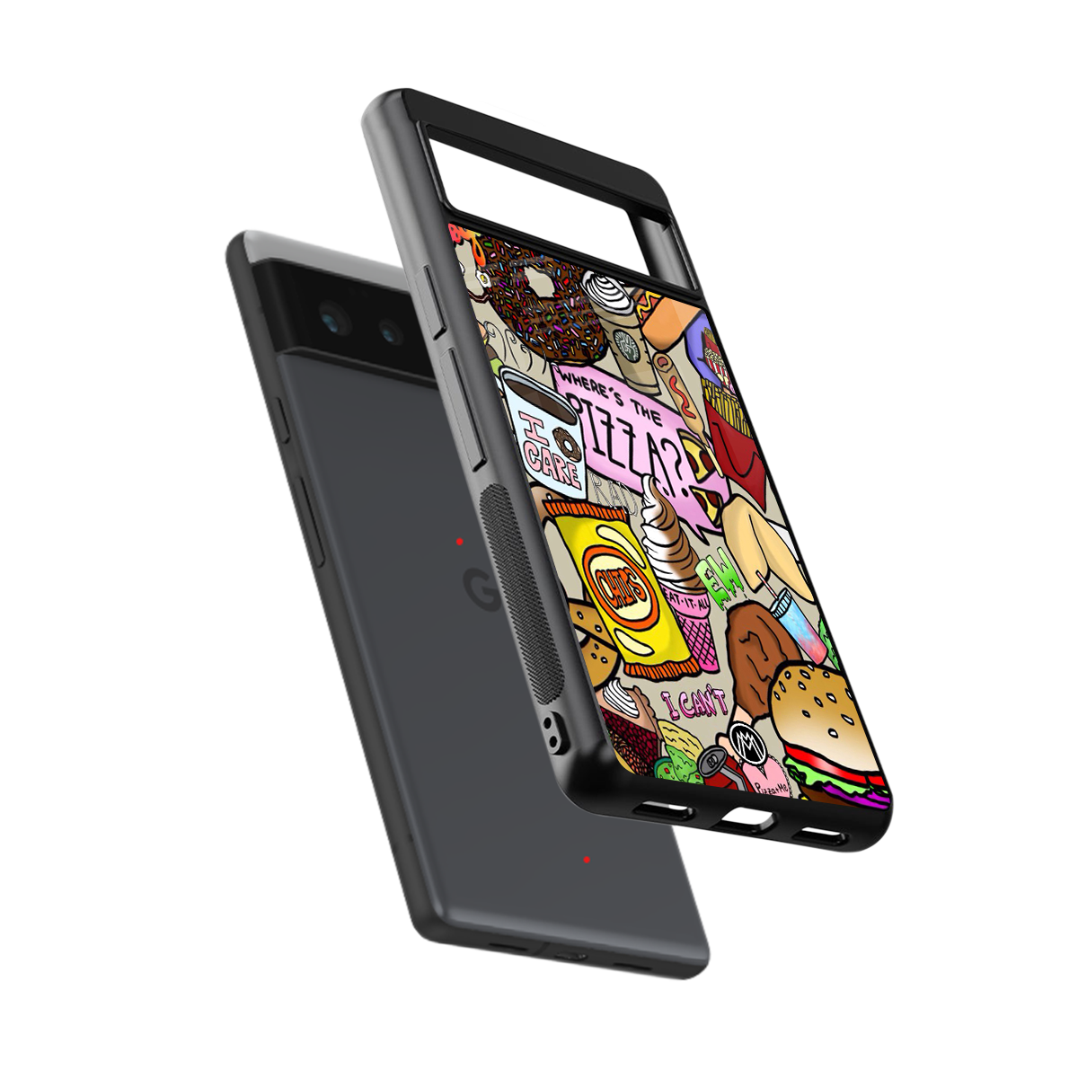 tasty food collage back phone cover | glass case for google pixel 6