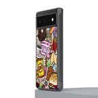 tasty food collage back phone cover | glass case for google pixel 6