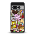 tasty food collage back phone cover | glass case for google pixel 7 pro