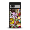 tasty food collage back phone cover | glass case for Google Pixel 7