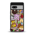 tasty food collage back phone cover | glass case for Google Pixel 7