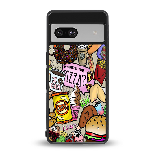 tasty food collage back phone cover | glass case for Google Pixel 7