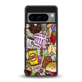 tasty food collage back phone cover | glass case for google pixel 8 pro