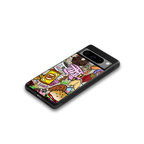 tasty food collage back phone cover | glass case for google pixel 8 pro