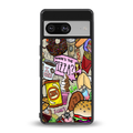 tasty food collage back phone cover | glass case for Google Pixel 8