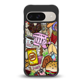 tasty food collage back phone cover | glass case for google pixel 9