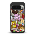 tasty food collage back phone cover | glass case for google pixel 9 pro