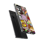 tasty food collage back phone cover | glass case for samsung galaxy s23 ultra