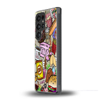 tasty food collage back phone cover | glass case for samsung galaxy s25 ultra