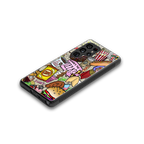 tasty food collage back phone cover | glass case for samsung galaxy s25 ultra