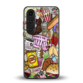 tasty food collage back phone cover | glass case for samsung galaxy s25 plus