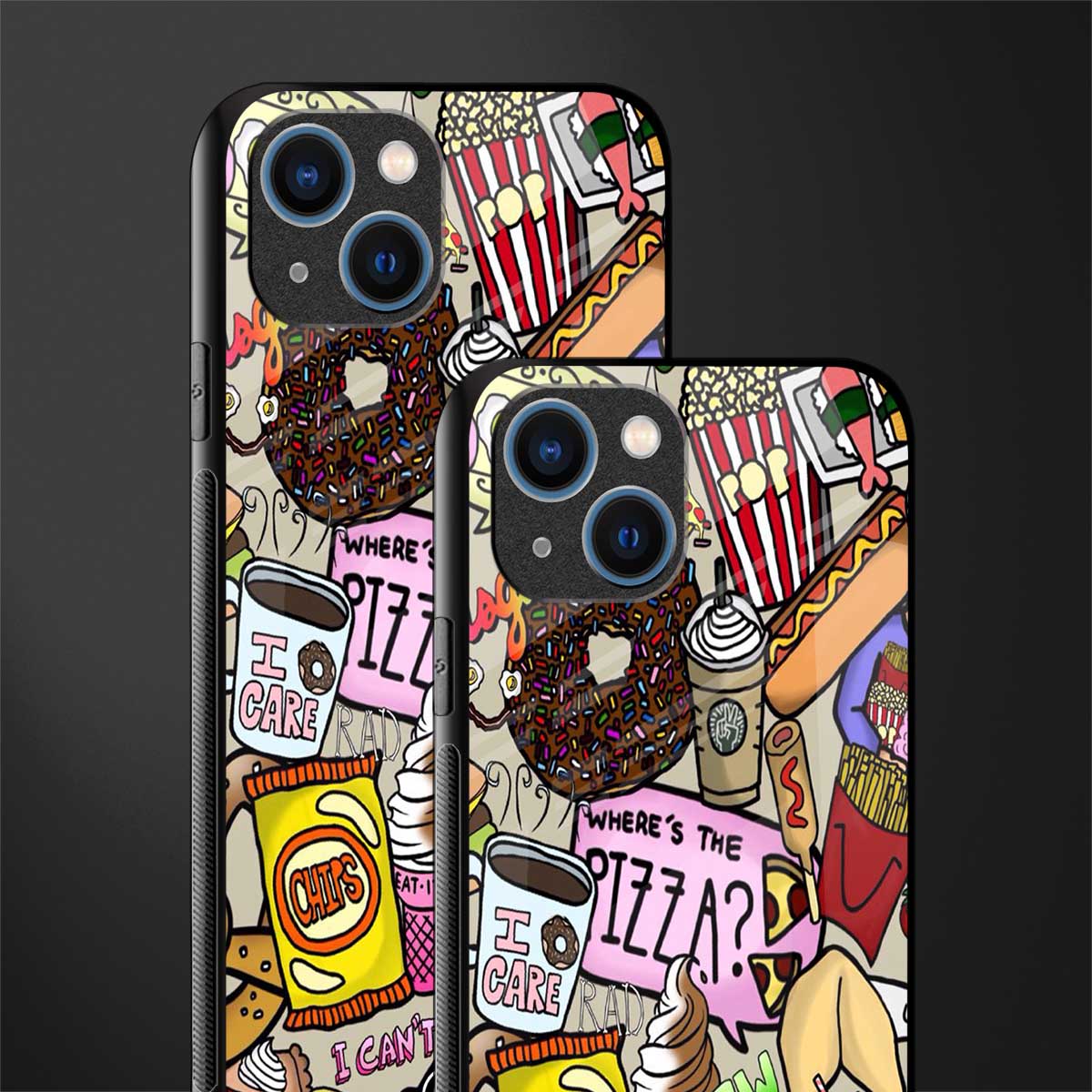 Tasty Food Collage Phone Case for iPhone 13 | Glass Case