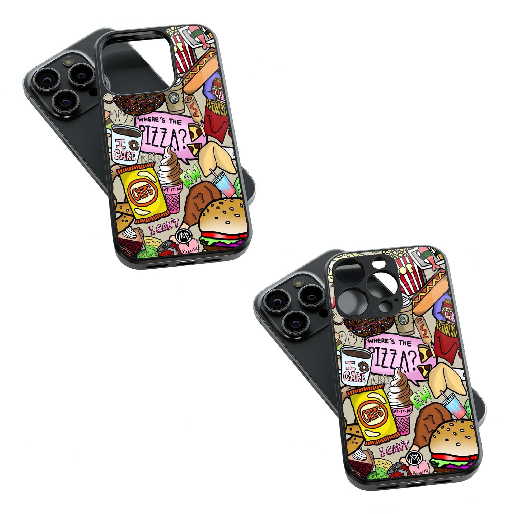 Trendy Glass Back Mobile Case for iPhone, Samsung, Redmi, OnePlus, Google Pixel, Motorola