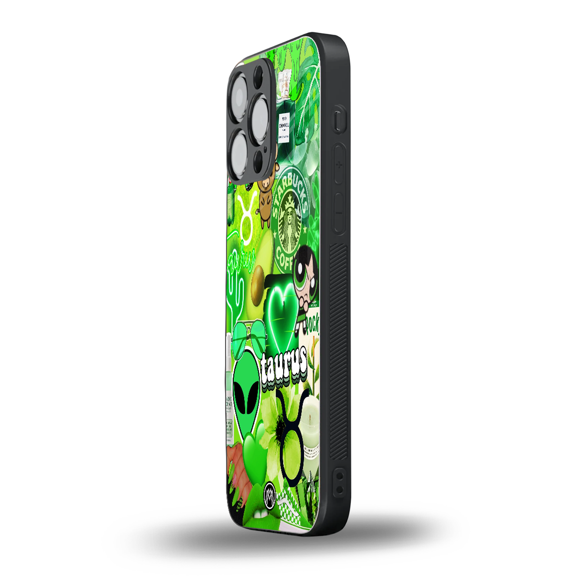 taurus aesthetic collage back phone cover | glass case for iphone 14 pro max