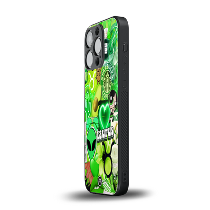 taurus aesthetic collage back phone cover | glass case for iphone 14 pro