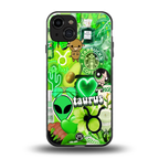 taurus aesthetic collage back phone cover | glass case for iphone 15