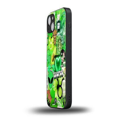 taurus aesthetic collage back phone cover | glass case for iphone 14