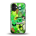 taurus aesthetic collage back phone cover | glass case for iphone 16