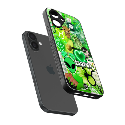 taurus aesthetic collage back phone cover | glass case for iphone 16