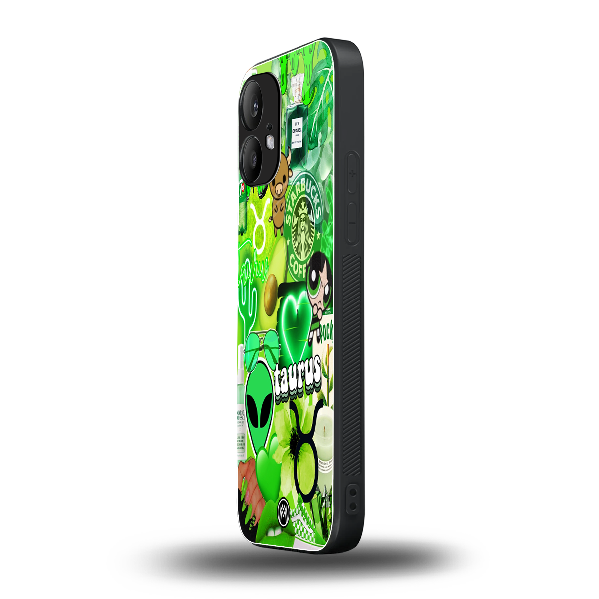 taurus aesthetic collage back phone cover | glass case for nothing phone 2