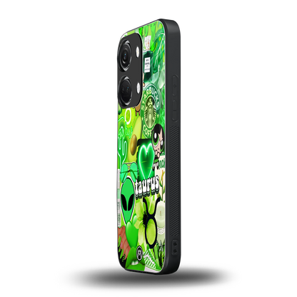 taurus aesthetic collage back phone cover | glass case for oneplus nord 3