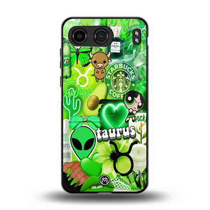 taurus aesthetic collage back phone cover | glass case for oneplus nord 4