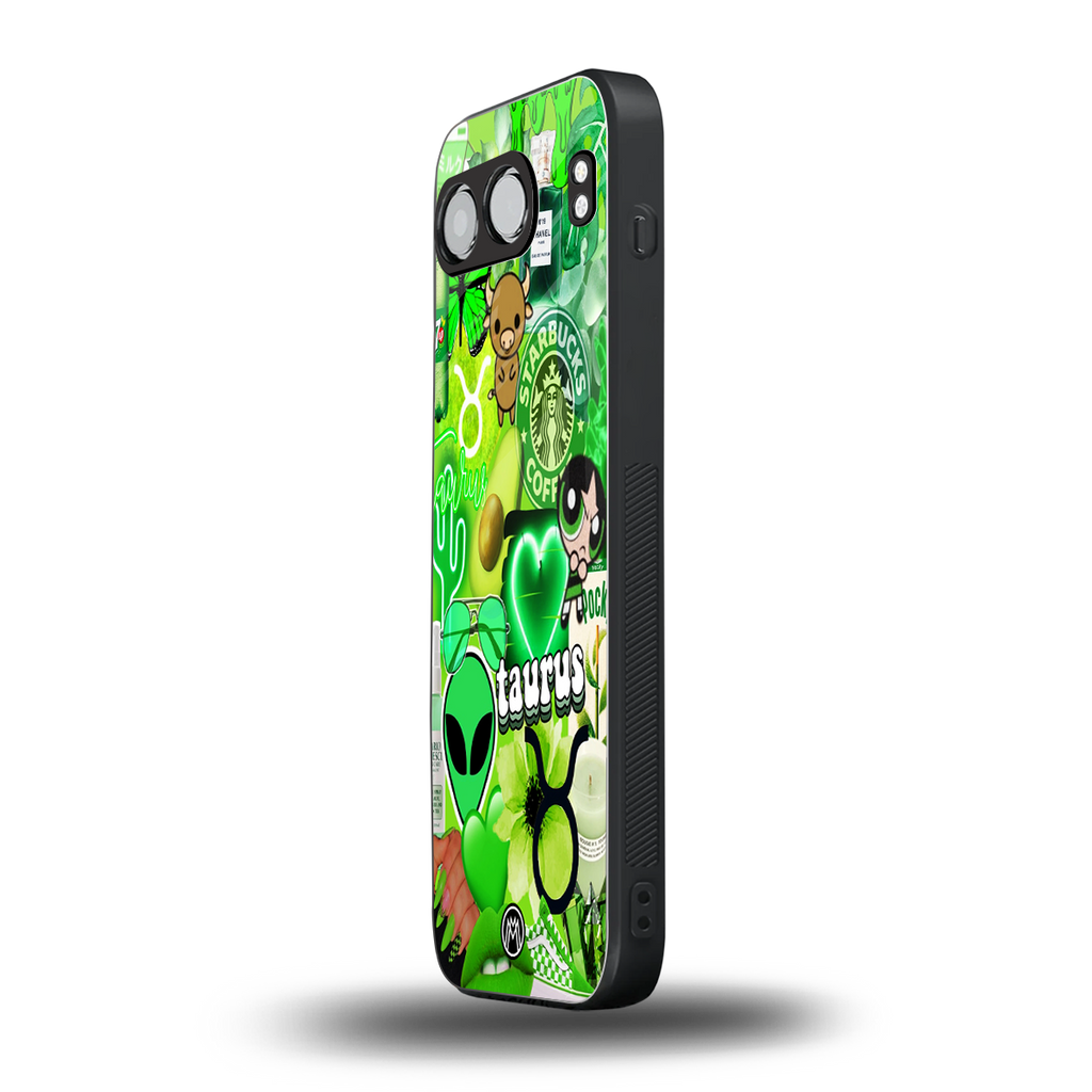 taurus aesthetic collage back phone cover | glass case for oneplus nord 4