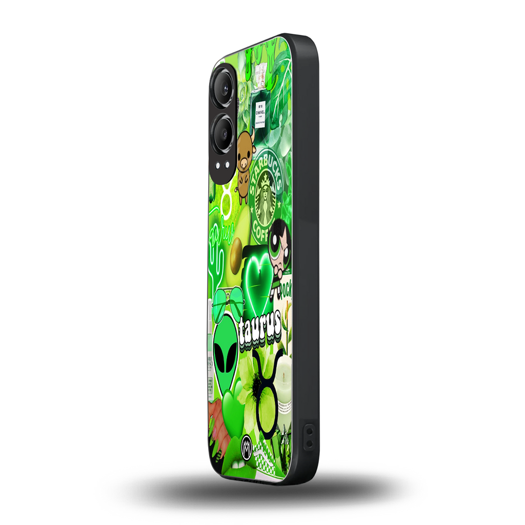 taurus aesthetic collage back phone cover | glass case for oneplus nord ce 4 lite