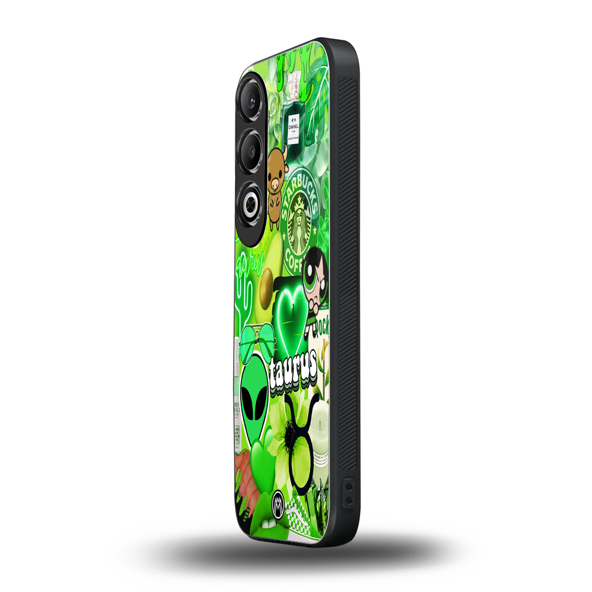 taurus aesthetic collage back phone cover | glass case for oneplus nord ce 4