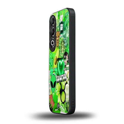 taurus aesthetic collage back phone cover | glass case for oneplus nord ce 4