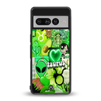 taurus aesthetic collage back phone cover | glass case for google pixel 7 pro