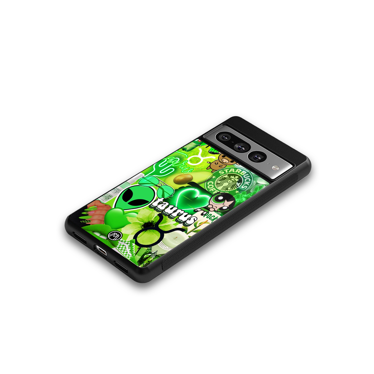 taurus aesthetic collage back phone cover | glass case for google pixel 7 pro