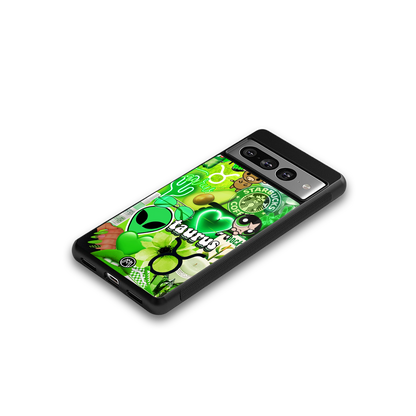 taurus aesthetic collage back phone cover | glass case for google pixel 7 pro