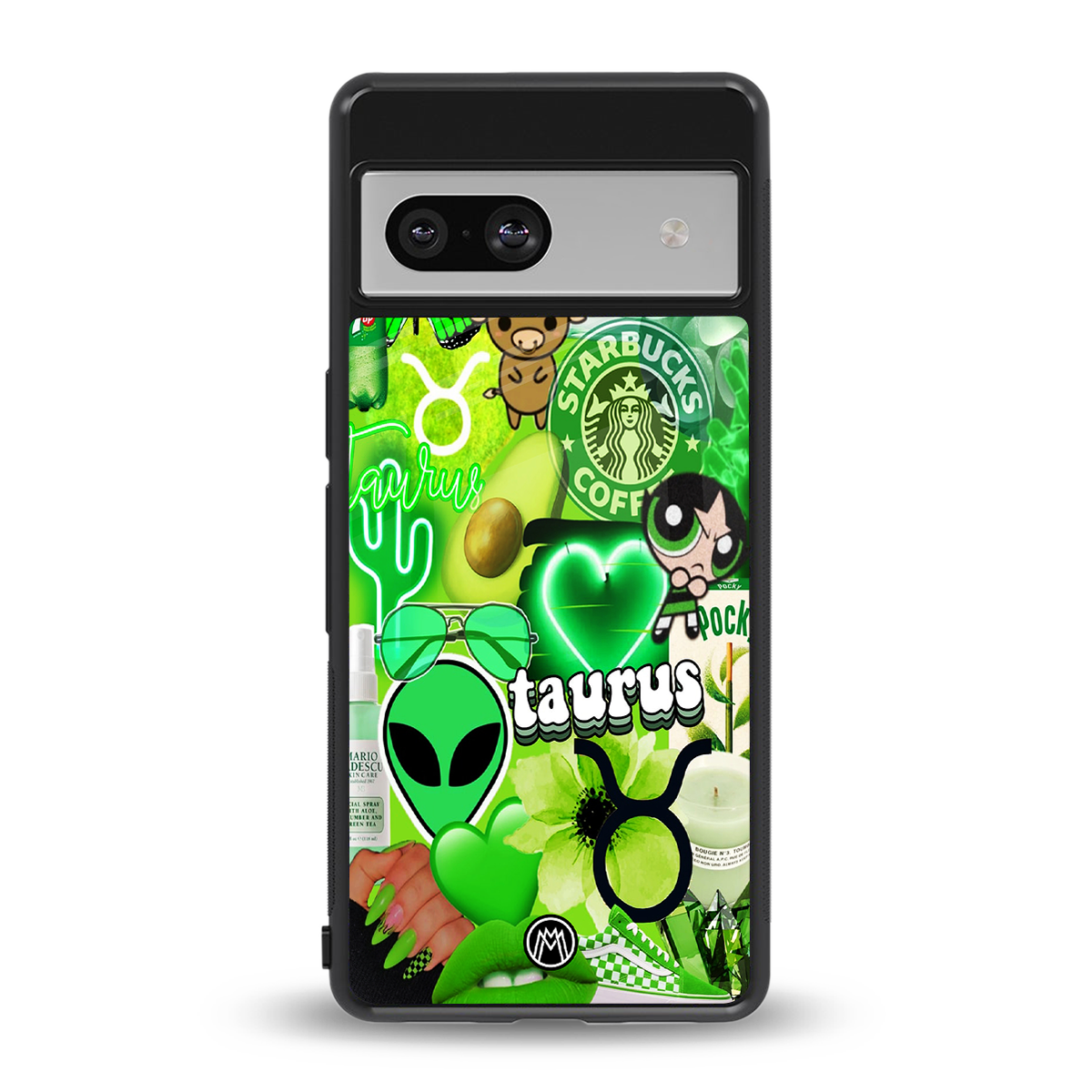 taurus aesthetic collage back phone cover | glass case for Google Pixel 7