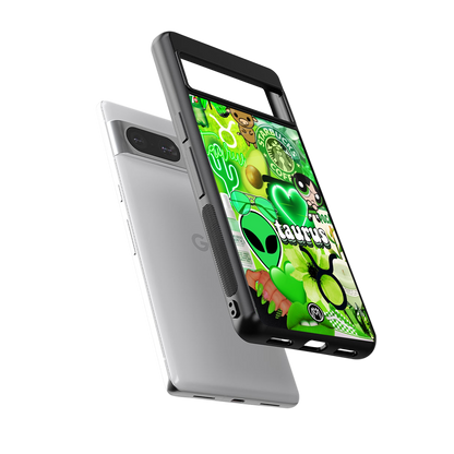 taurus aesthetic collage back phone cover | glass case for Google Pixel 8