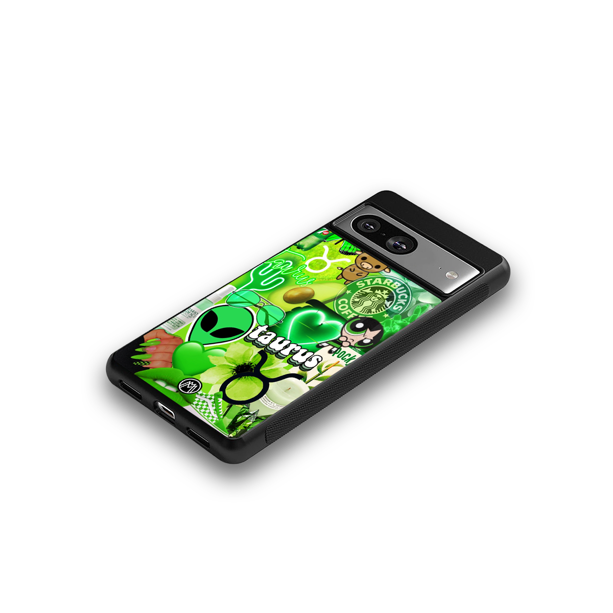 taurus aesthetic collage back phone cover | glass case for Google Pixel 8